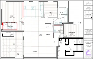 תכנון פריסת ריצוף 80\160, שיפוץ דירת 5 חדרים - מיטל צימבר