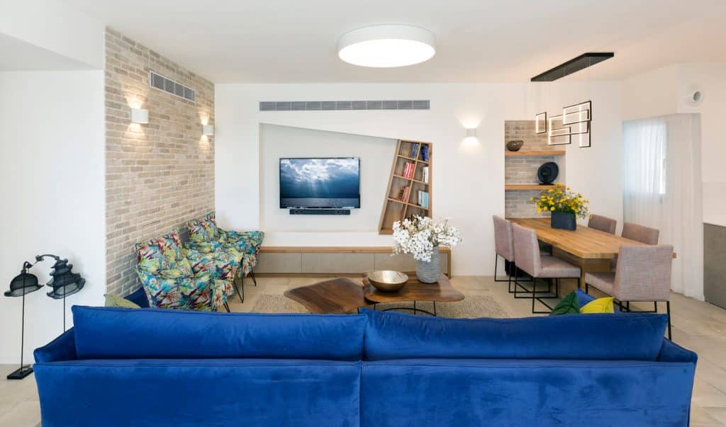 עיצוב דירת קבלן 5 חדרים